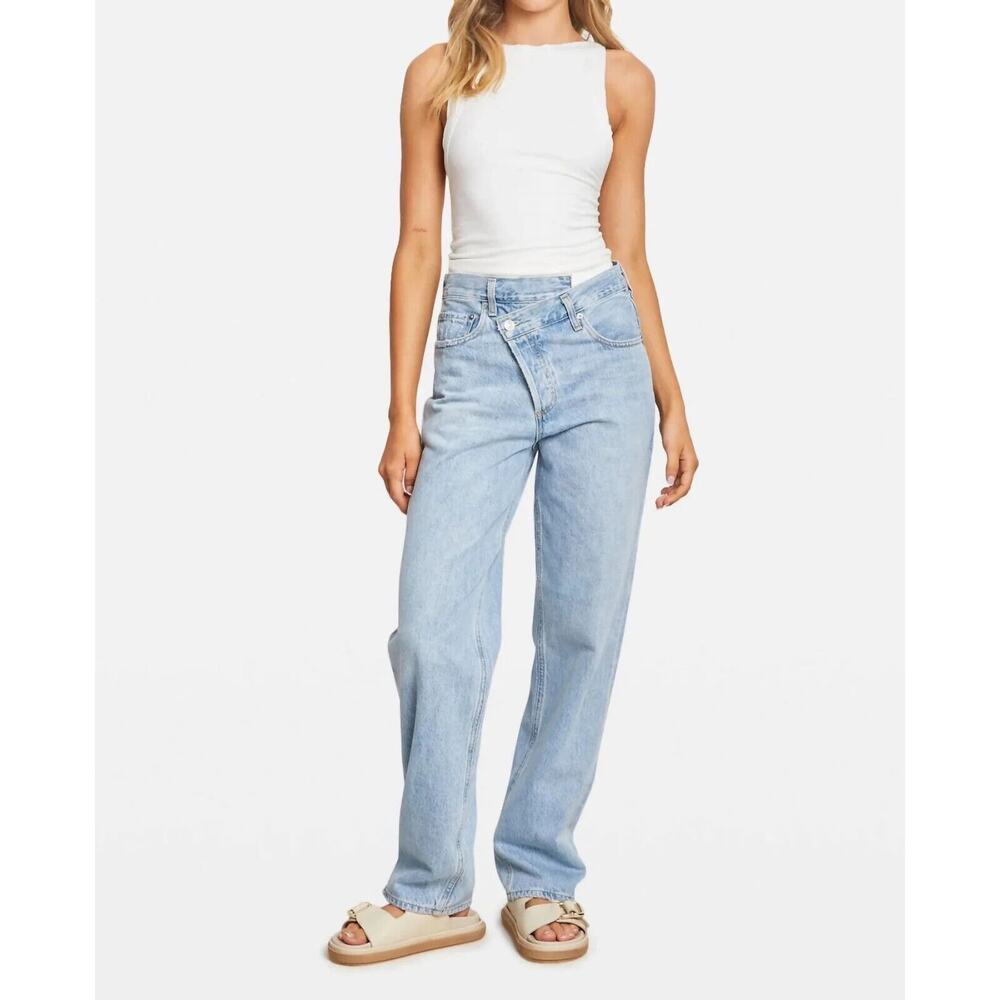Agolde Light Blue Straight Leg Jeans